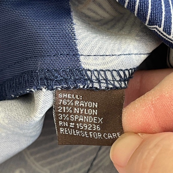 J McLaughlin Womens Pull On Catalina Cloth Pants Size 10 Geometric Straight Leg - Picture 11 of 12